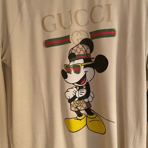 Mickey Mouse mens long sleeve shirt, sz M, awesome material!